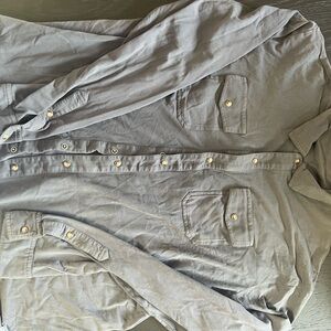 Peter Millar Charcoal Button-Up Shirt